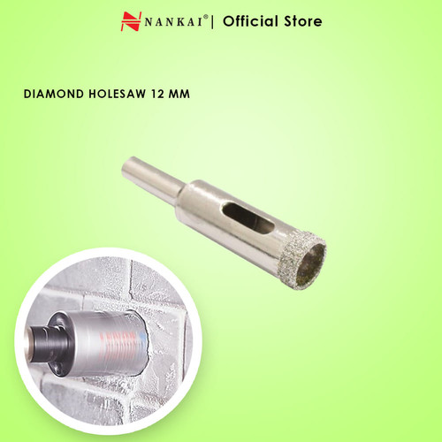 Nankai Mata Bor Pembolong Kaca / Diamond Holesaw 12mm