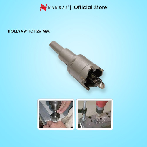 Nankai Mata Bor Holesaw Baja TCT 26 mm