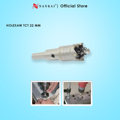 Nankai Mata Bor Holesaw Baja TCT 22 mm