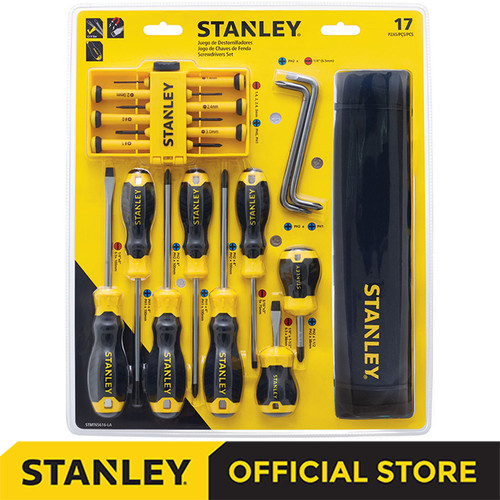 Stanley Screwdriver Set + Tool Bag / Obeng Set +Tas 17pcs STMT65616-LA