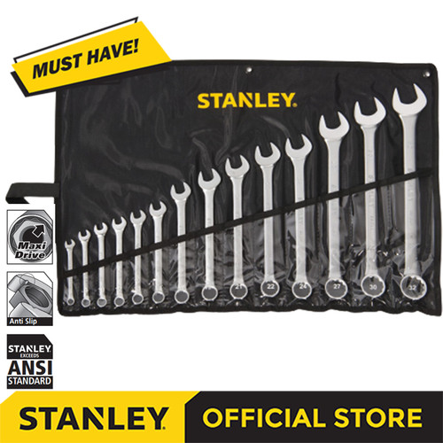 Stanley Combination Wrench Set / Kunci Ring Pas Set 14 Pcs STMT80944-8