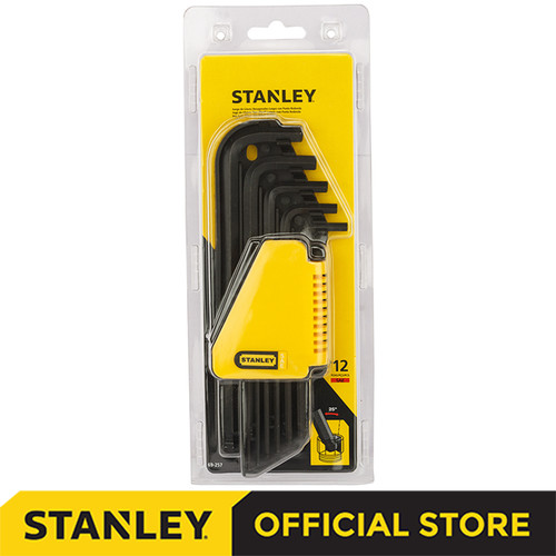 Stanley Ballpoint Hex Key Set / Kunci Hex Metric 12Pcs 69-257