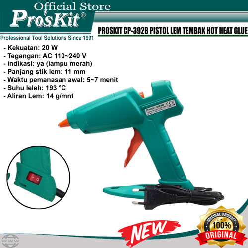 Proskit CP-392B Pistol Lem Tembak Hot Heat Glue Gun Lem lilin 11mm ORI