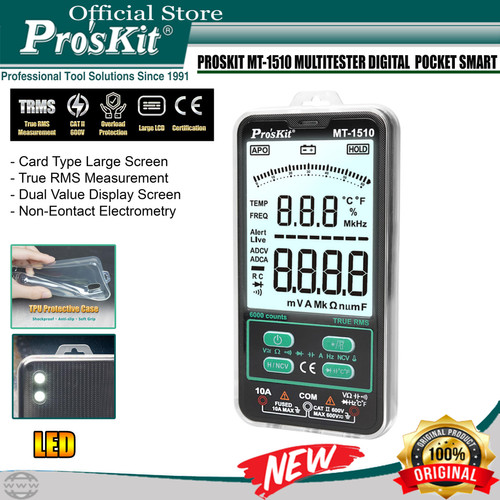 Proskit MT-1510 Multitester Digital Pocket Smart Multimeter Original