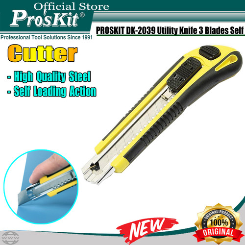 Pisau Cutter PRO'SKIT DK-2039 Utility Knife ORIGINAL