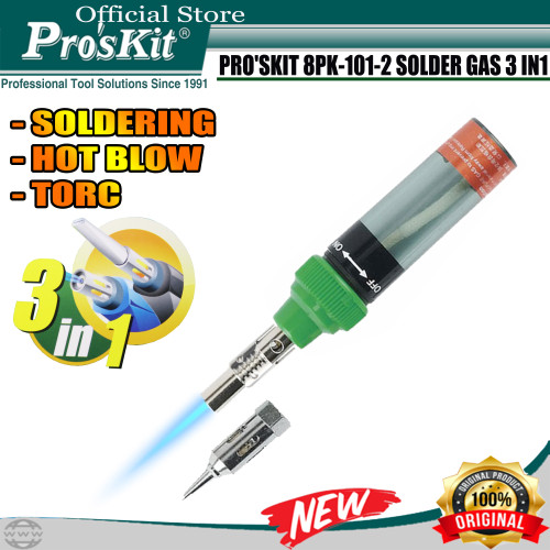 Solder Gas Portable PRO'SKIT 8PK-101-2 Torch Tip 3 IN 1 ORIGINAL