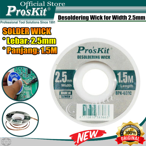 PROSKIT SOLDER WICK PRO'SKIT 8PK-031C 2515 ORIGINAL