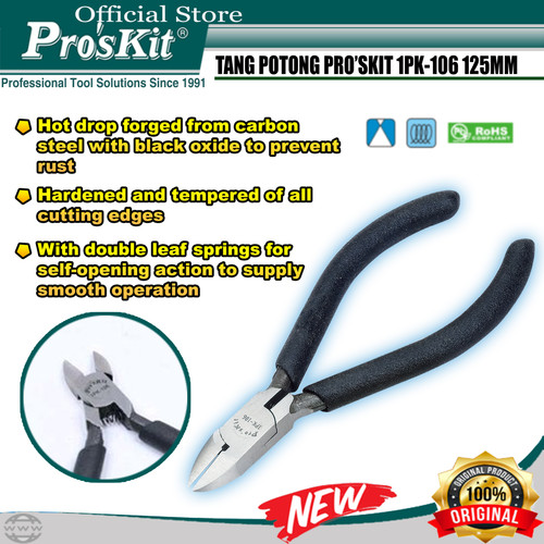 Tang Potong PRO'SKIT 1PK-106 125MM Heavy Plastic Handle ORIGINAL