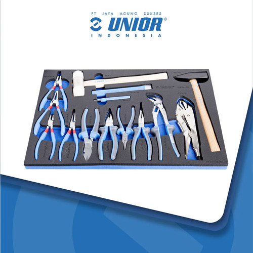 UNIOR Set of BI pliers and hammer in SOS tool tray - 964/32ASOS